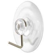 Clear Suction Cup with Metal Hook